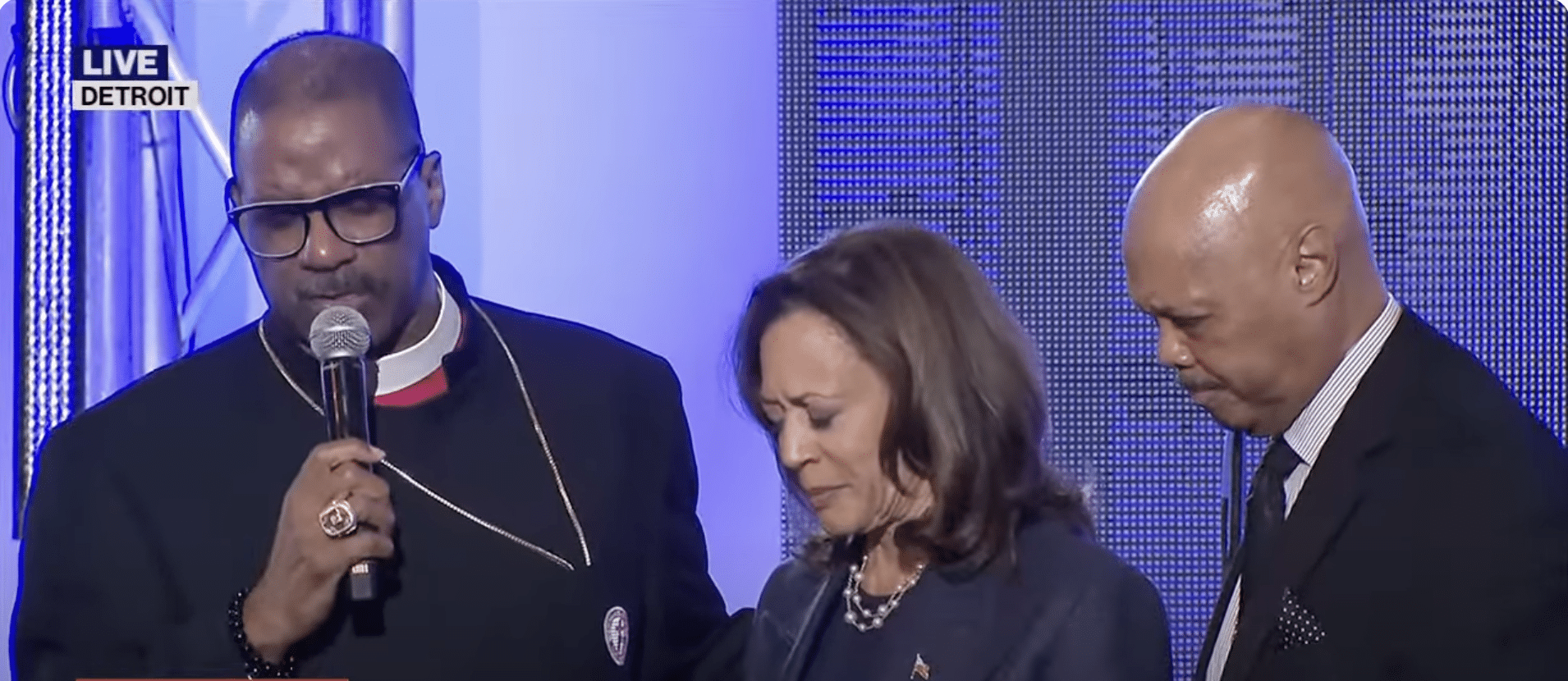 COGIC bishop ANOINTS Harris with prayer, declares ‘I believe we have the victory’